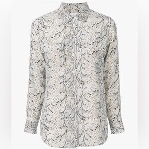 Equipment - Slim Signature Silk Shirt - Sandwashed Crepe De Cline Size: Large